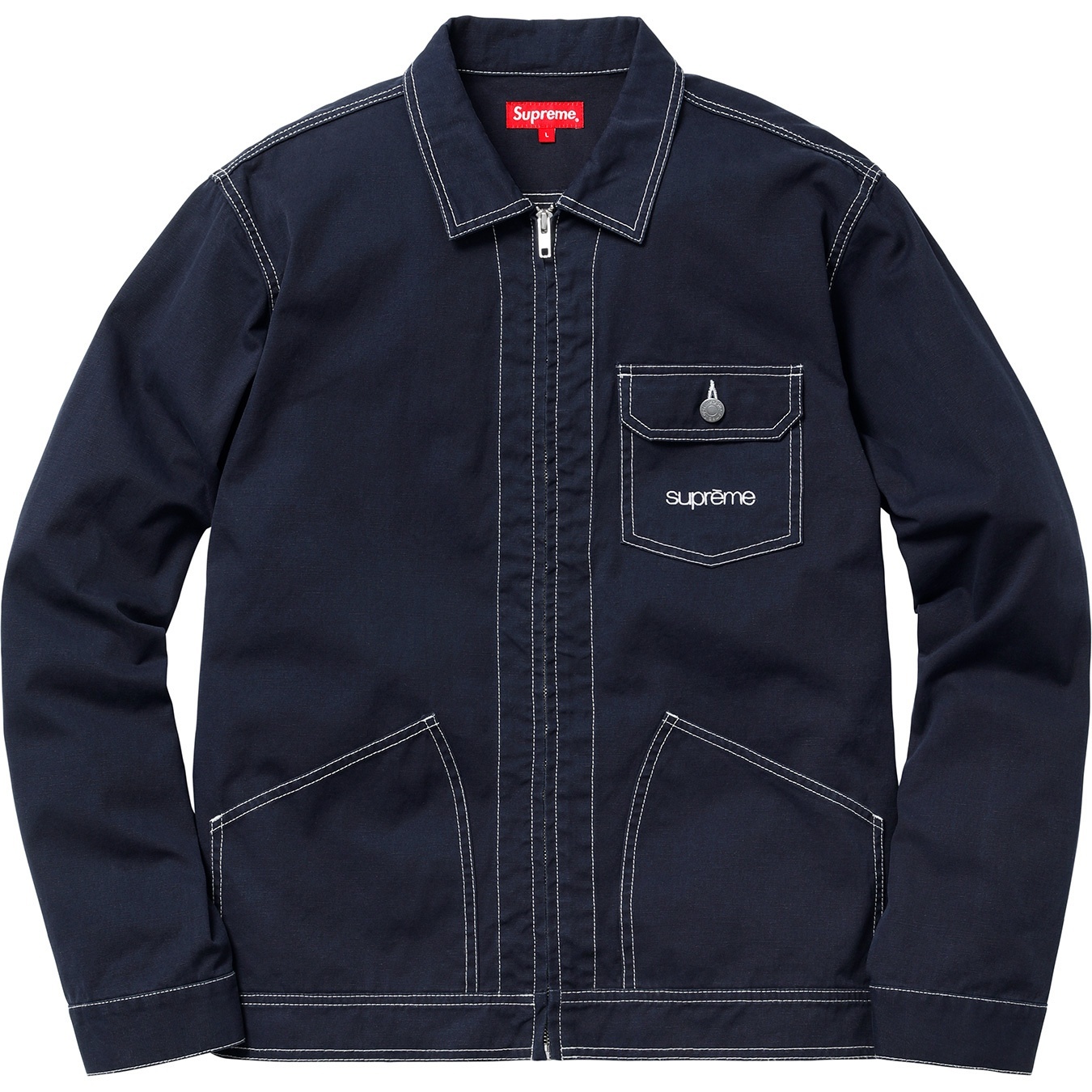 Contrast Stitch Work Jacket view 14